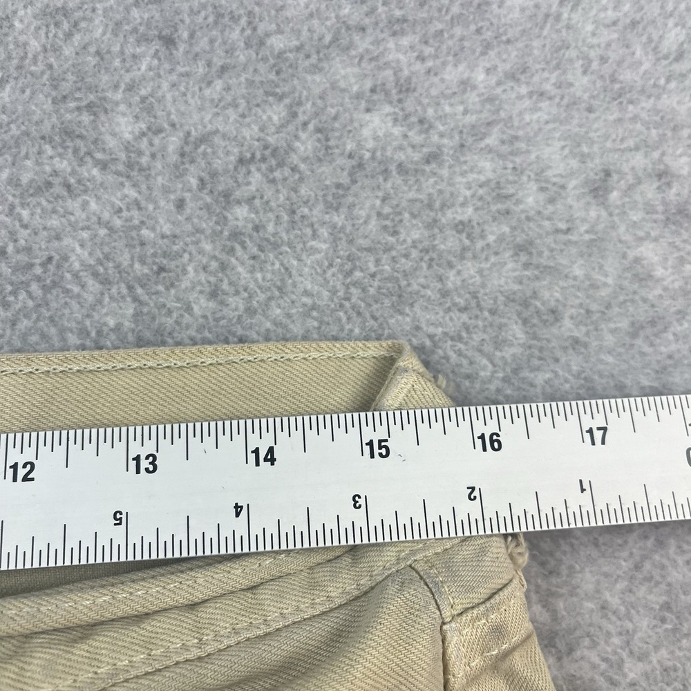 Levis 501 Jeans Mens 32x30 Vintage Made USA Tan khaki Button Fly Straight 1999 - Picture 11 of 16